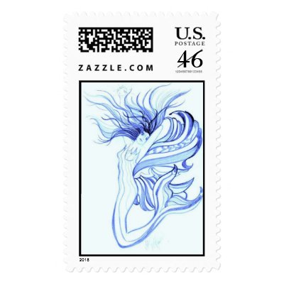 Mermaid Blue by Holly McKimson Postage by DreamWeaverThere