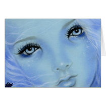 Mermaid Blue Eyes Card