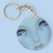 Mermaid Blue Eyes Keychain keychains