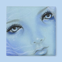 Mermaid Blue Eyes Magnet magnets