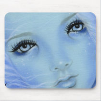Mermaid Blue Eyes Mousepad mousepads