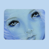 Mermaid Blue Eyes Premium Magnet magnets