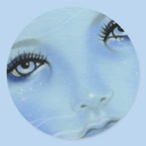 Mermaid Blue Eyes Sticker stickers