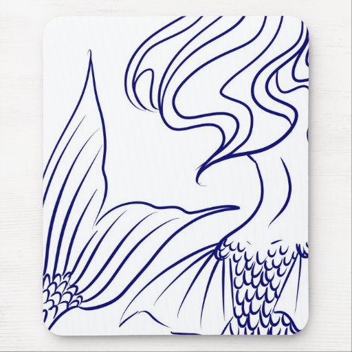 Mermaid Blue pad Mouse Pad