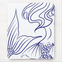 Mermaid Blue pad Mouse Pad