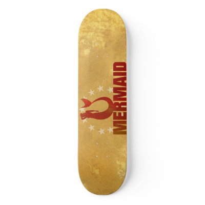 Mermaid Board Skateboard Deck by givengraphics