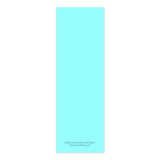 Mermaid Bookmark Business Card Templates (back side)