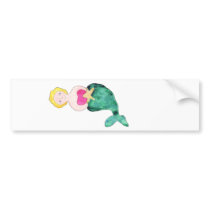 Mermaid Bumper Sticker bumper stickers by ginyhogan Mermaid Bumper Sticker bumper stickers