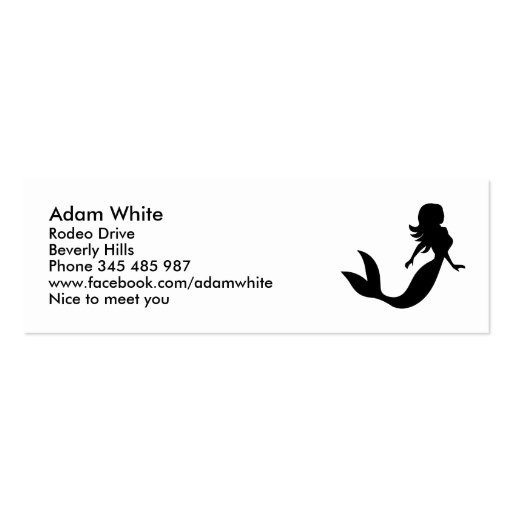 Mermaid Business Card Templates (front side)