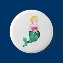 Mermaid Button buttons