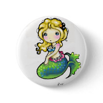 mermaid buttons by valarie79 mermaid buttons