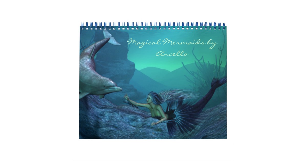 mermaid calendar Zazzle