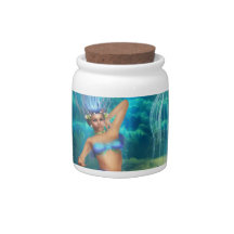 Mermaid Candy Jar
