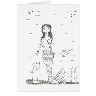 Mermaid card