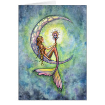 Mermaid Card by Molly Harrison Mermaid Moon