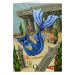 Mermaid Cat Atlantis Mercat Fantasy Art Card cards