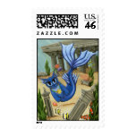 Mermaid Cat Atlantis Mercat Fantasy Art Postage stamps
