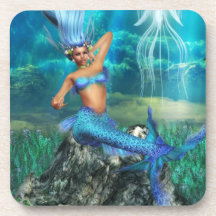 Mermaid Cork Coasters