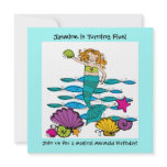 Mermaid Customized Birthday Invitations