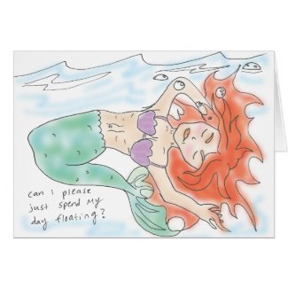 Mermaid Day Dream Greeting Card