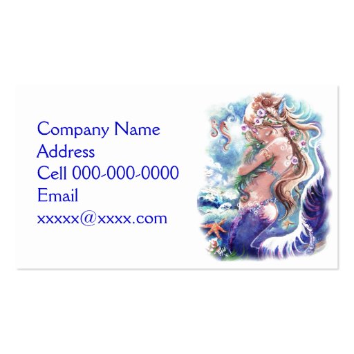 Mermaid & Dragon Business Card (back side)