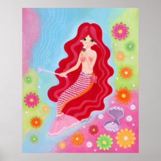 Mermaid Dream painting Huge size print