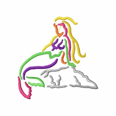 Mermaid Embroidered Polo Shirt Mermaid Embroidered Polo Shirt