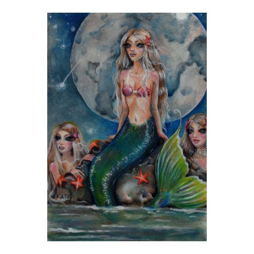 Mermaid Evening print