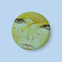Mermaid face freckles Magnet magnets