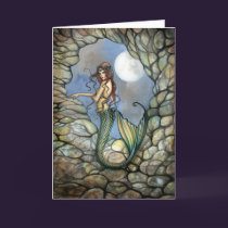 Mermaid Fairy Card Notecard by Molly Harrison cards