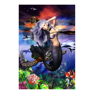 Mermaid Fantasea Poster by Skydancer