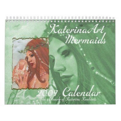 Mermaid Fantasy Art 2009 Calendar by Katerina Art by katerinaart
