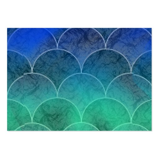 Mermaid Fish Scales Gift Tags Business Card Template (back side)