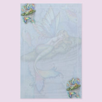 Mermaid Fish Stationary by Molly Harrison stationery