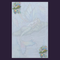 Mermaid Fish Stationary by Molly Harrison stationery