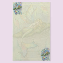 Mermaid Fish Stationary by Molly Harrison stationery