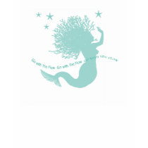 Mermaid Flow Yoga Quote t-shirts