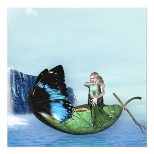 Mermaid Gondola Personalized Announcements