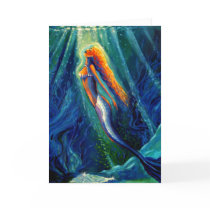 Mermaid - Greeting Card by SusanRodio Mermaid - Greeting Card