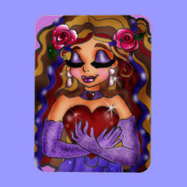 Mermaid Heart Premium Magnet premium magnets