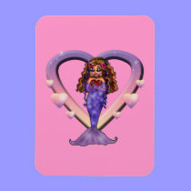 Mermaid Hearts Premium Magnet premium magnets