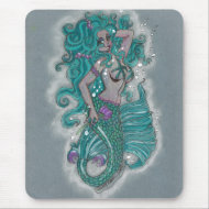 Mermaid in Blue MOUSEPAD!! mousepad