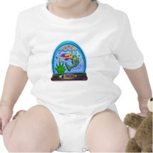 Mermaid in Florida Globe Print Tees