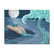 Mermaid in moonlite postcards by rshort Mermaid in moonlite postcards