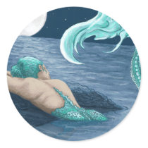 Mermaid in moonlite stickers