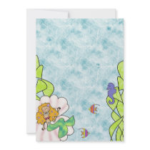 Mermaid Invitations - Whimsy Blonde by RetroWhimsyDesigns Mermaid Invitations - Whimsy Blonde