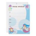 Mermaid Invites invitations