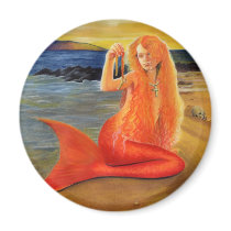 Mermaid Key Sunset Magnet