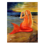 Mermaid Key Sunset Postcard