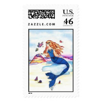 Mermaid Love postage by DreamWeaverThere Mermaid Love postage